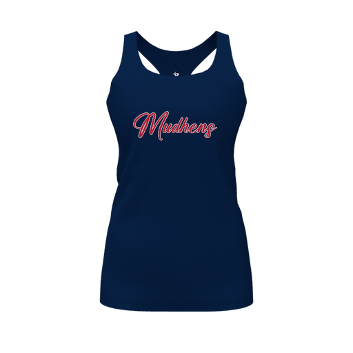 [FT0TRBNV-FYS-LOGO2] Decker Racerback Tank Top (Female Youth S, Navy, Logo 2)