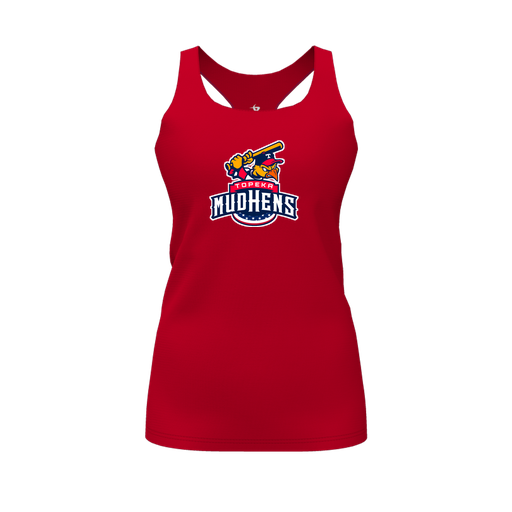 [FT0TRBRD-FYS-LOGO1] Decker Racerback Tank Top (Female Youth S, Red, Logo 1)