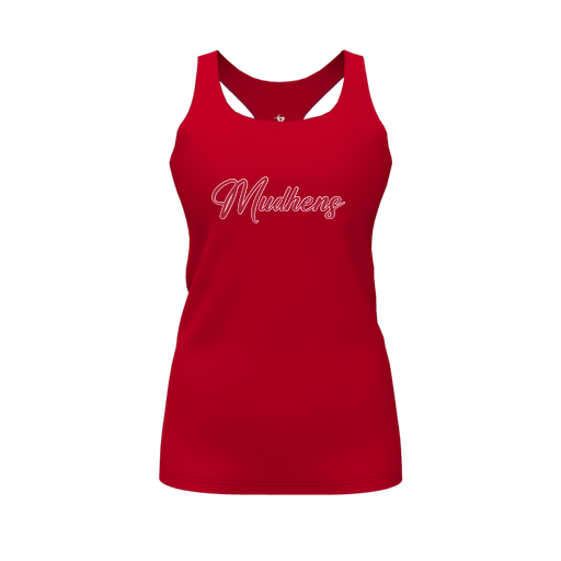 [FT0TRBRD-FYS-LOGO2] Decker Racerback Tank Top (Female Youth S, Red, Logo 2)