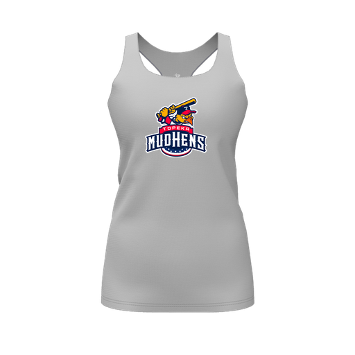 [FT0TRBGY-FYS-LOGO1] Decker Racerback Tank Top (Female Youth S, Gray, Logo 1)