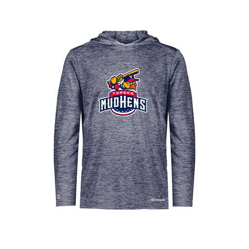 [FOLHCGNV-AS-LOGO1] Decker Men's Charge Hoodie (Adult S, Navy, Logo 1)