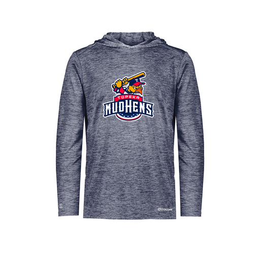 [FOLHCGNV-YS-LOGO1] Decker Youth Charge Hoodie (Youth S, Navy, Logo 1)