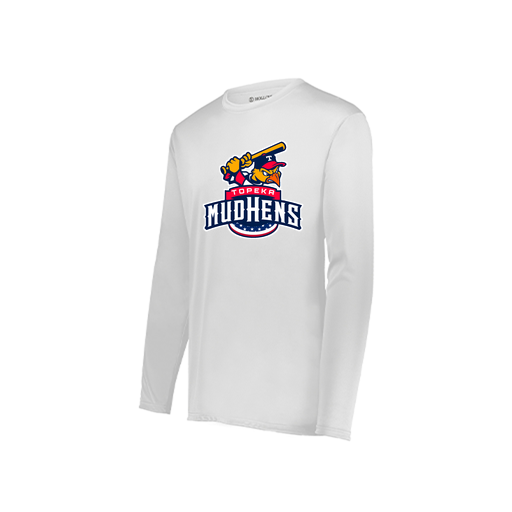 [222822.005.XS-LOGO1] Men's LS Smooth Sport Shirt (Adult XS, White, Logo 1)