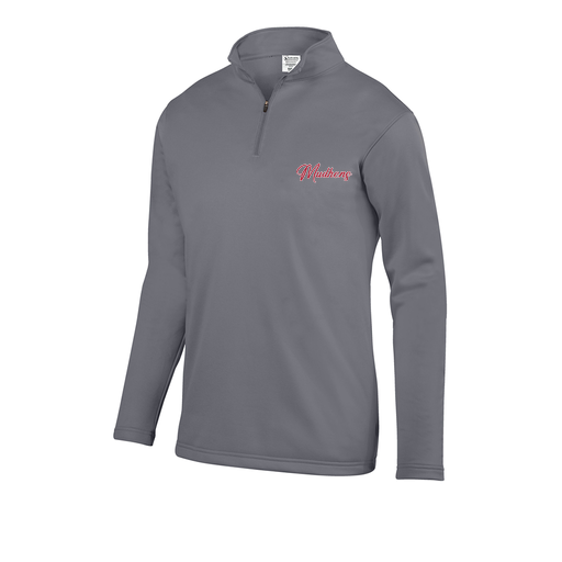 [FOLQFFGY-YS-LOGO2] Decker Youth FlexFleece 1/4 Zip (Youth S, Gray, Logo 2)